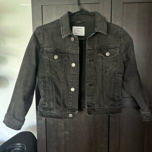 Black Cropped Jean Jacket